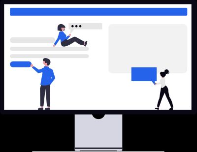 Web design illustration