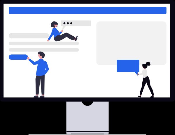 Web design illustration